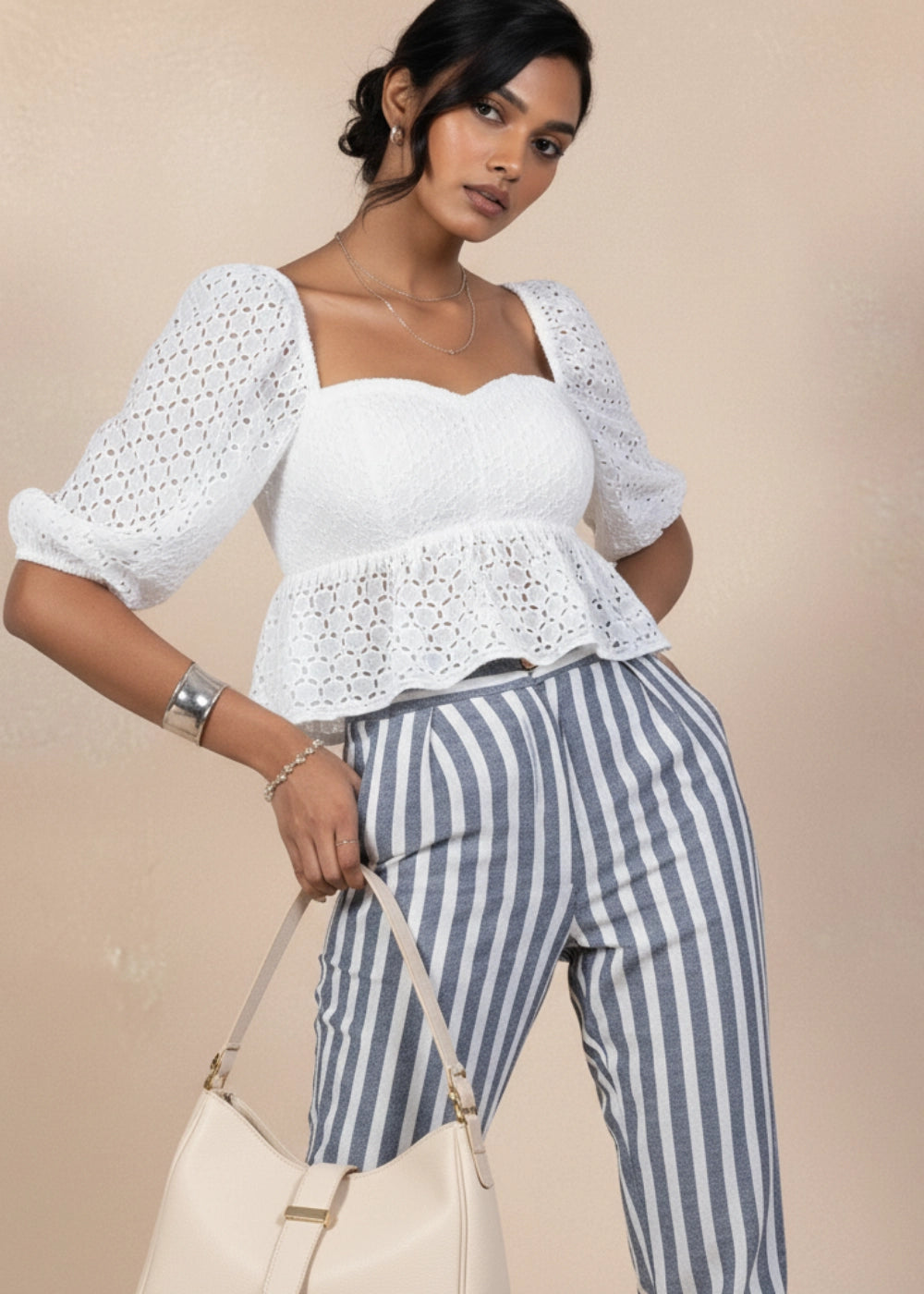 White Lace Whisper Blouse