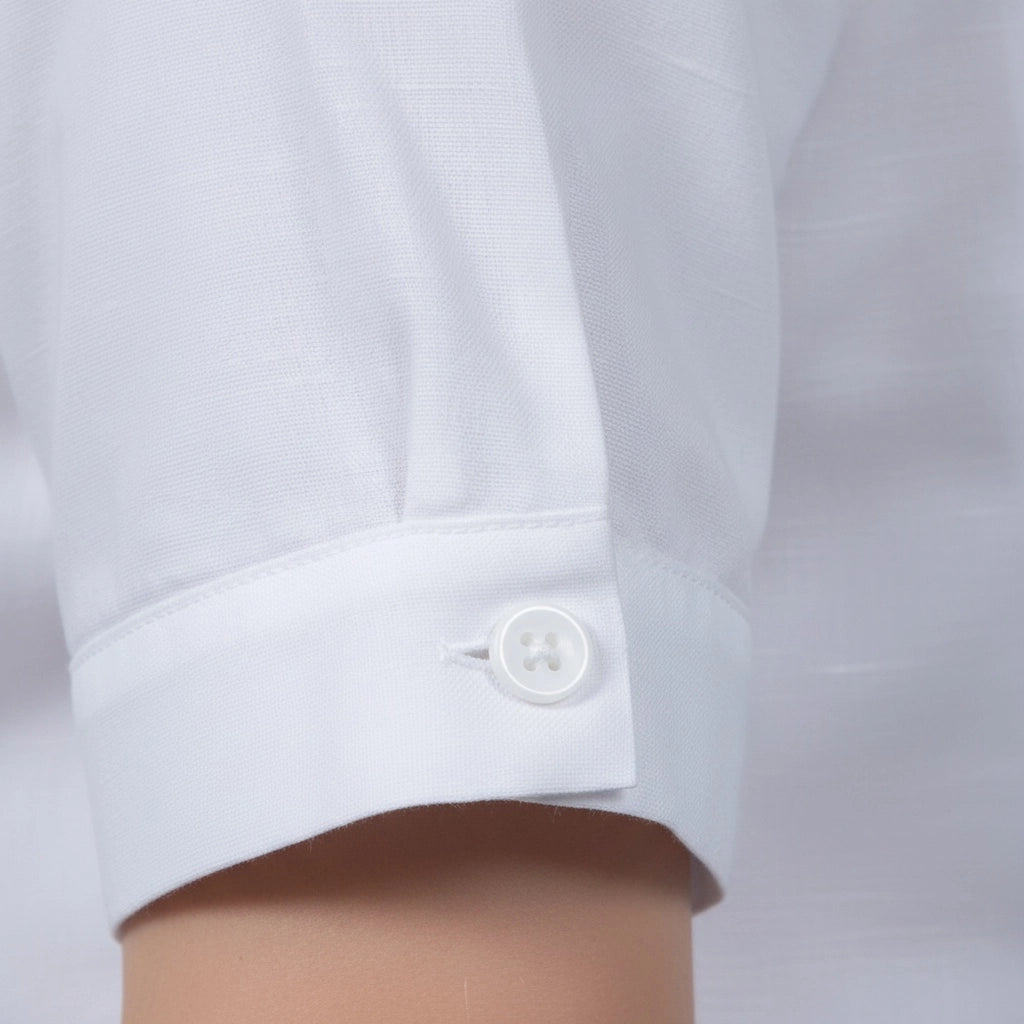 Pure Elegance White Linen-Cotton Shirt | Karee Sustainable Fashion Women Karee