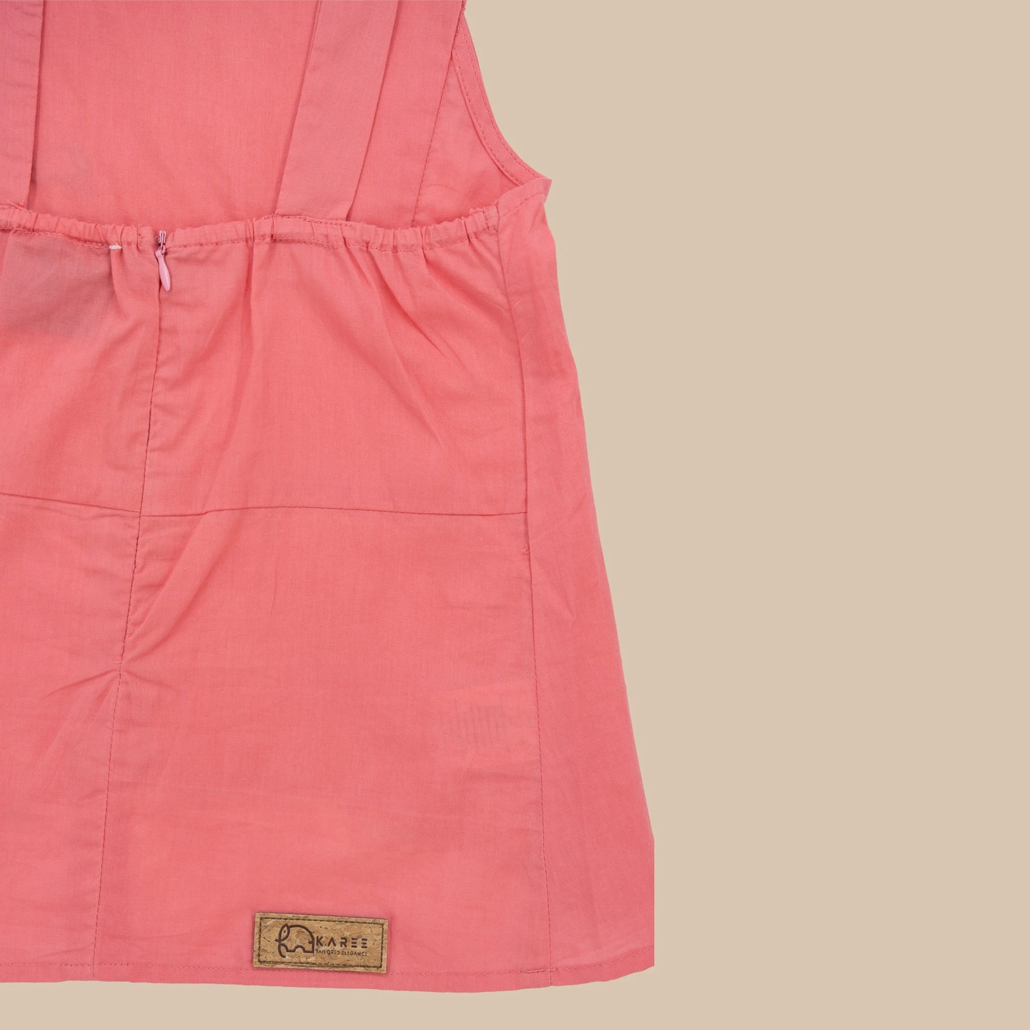 Tea Rose Cotton Bib Neck Top for Girls | Karee Sustainable Kidswear Kids Karee