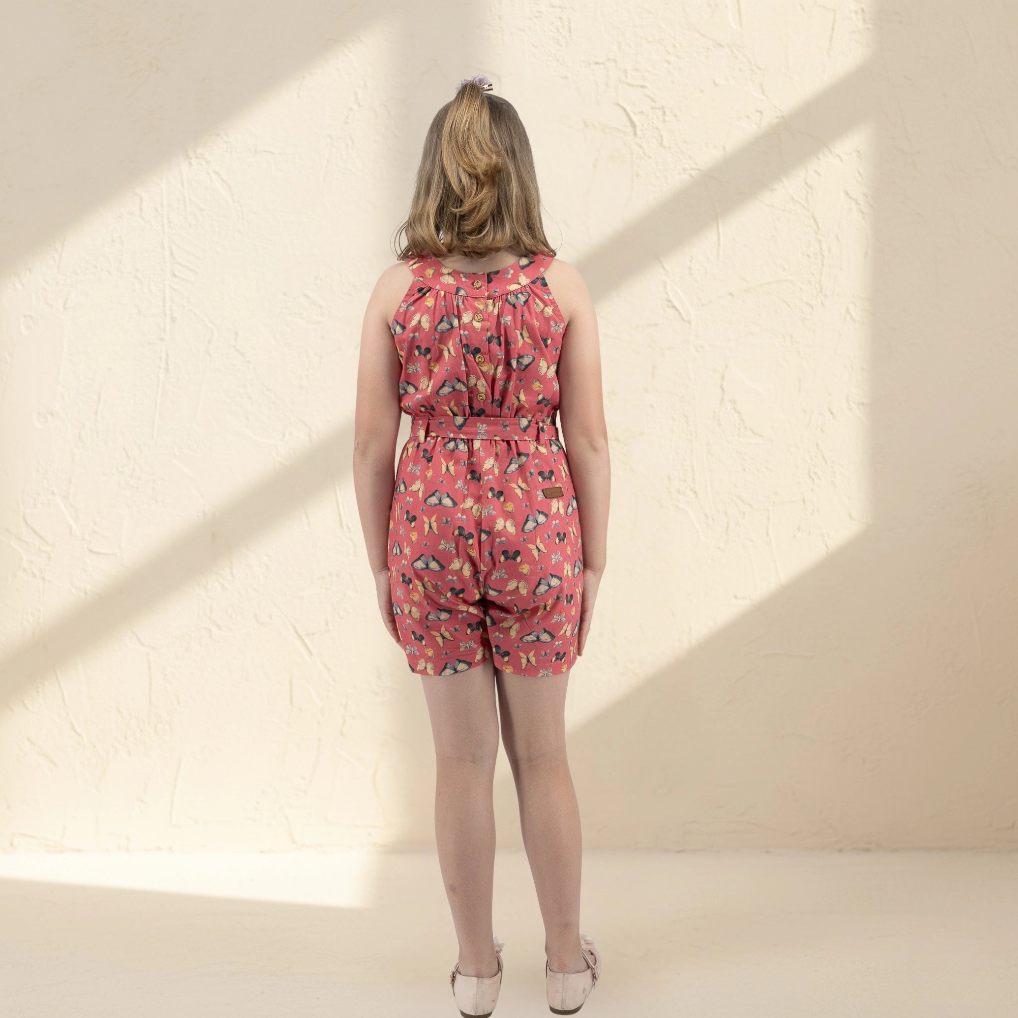 Ruby Trek Cotton Romper for Girls | Karee Sustainable Kidswear Kids Karee