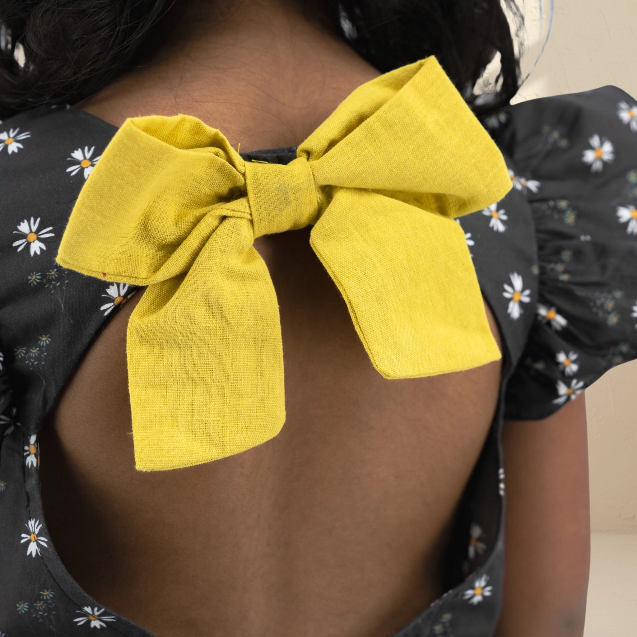 Black Floral Cotton Dress for Girls | Karee Sustainable Kidswear Kids Karee