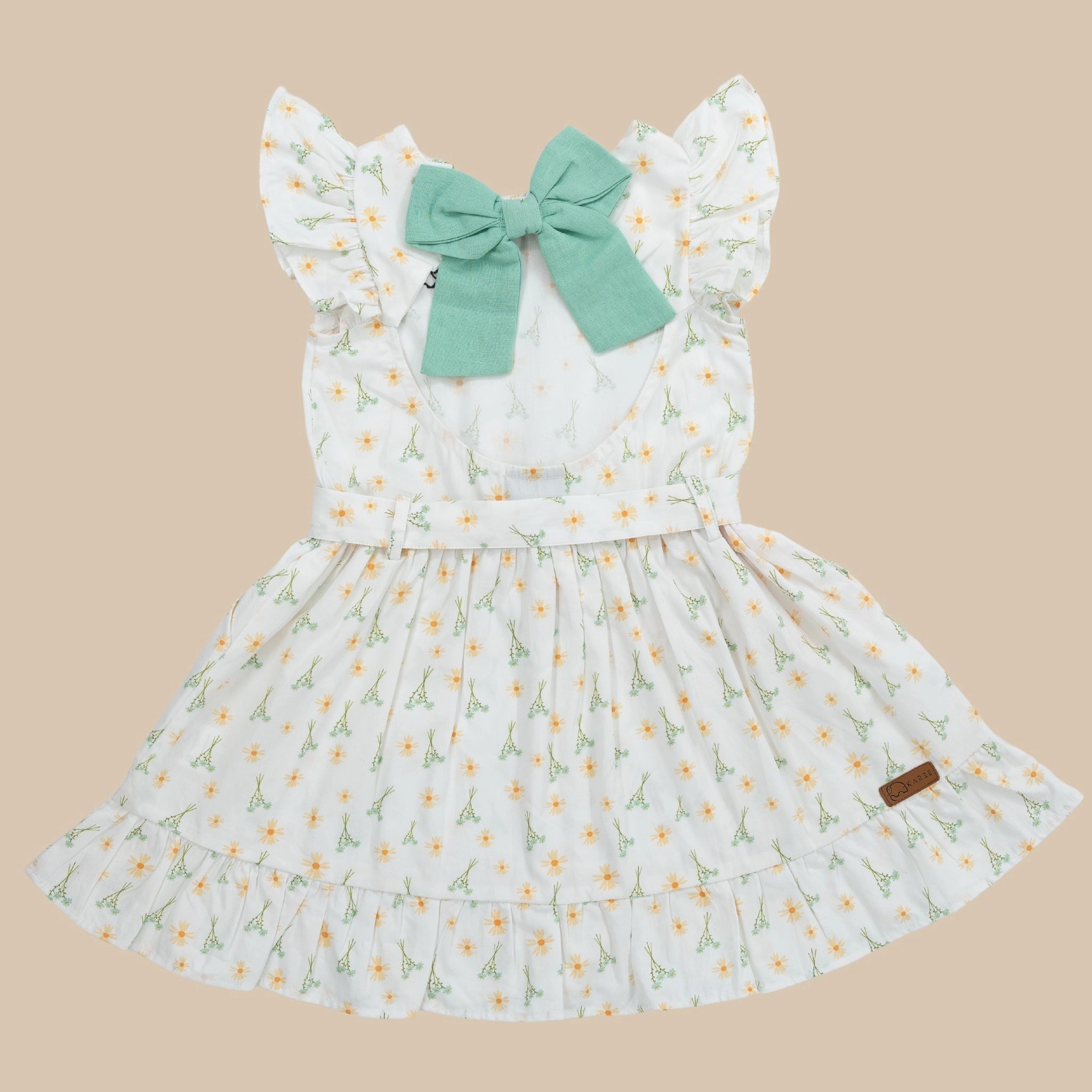 Smoked Pearl Cotton Dress for Girls | Karee Sustainable Kidswear Kids Karee