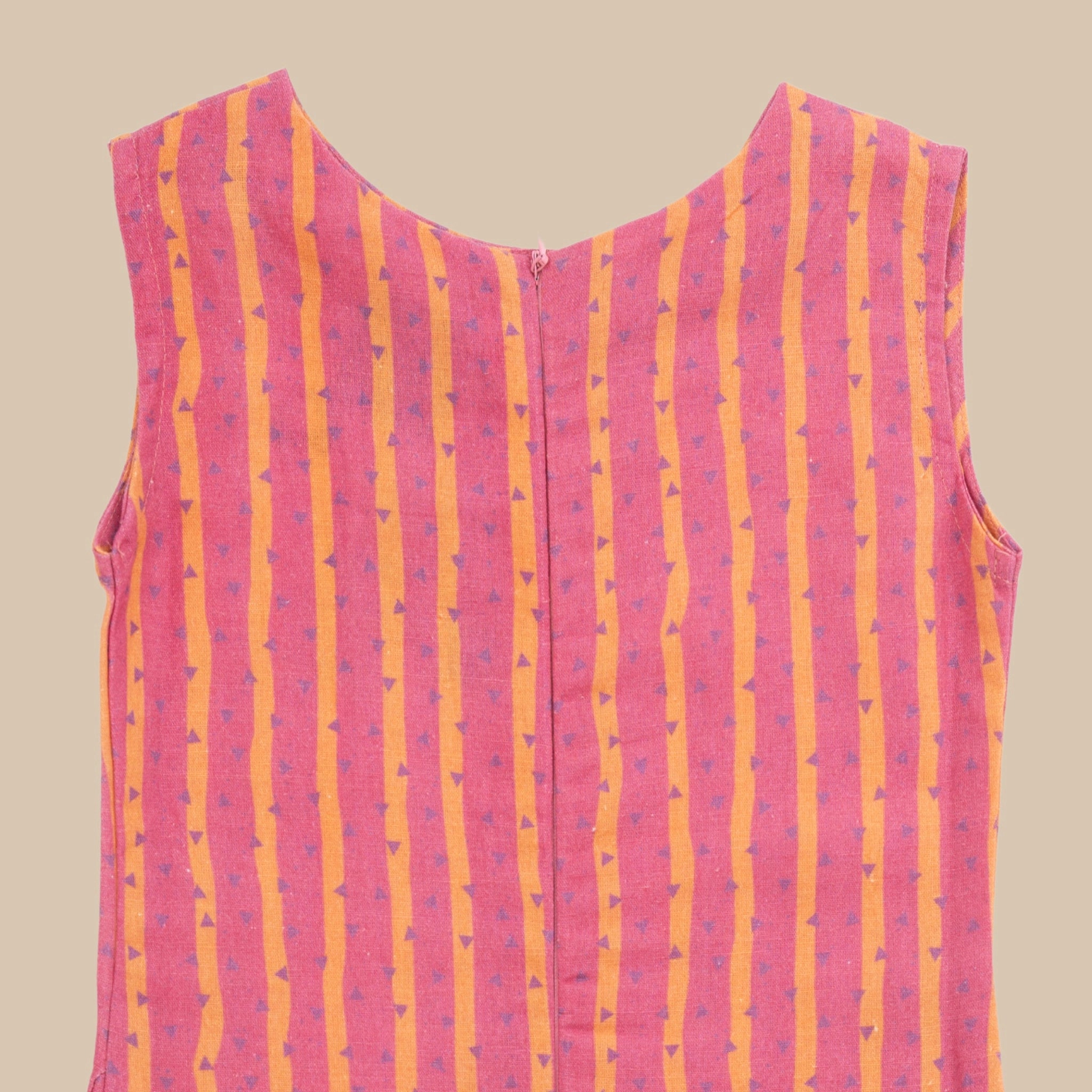 Lilac Rose Linen Cotton Frock for Girls | Karee Sustainable Kidswear Kids Karee