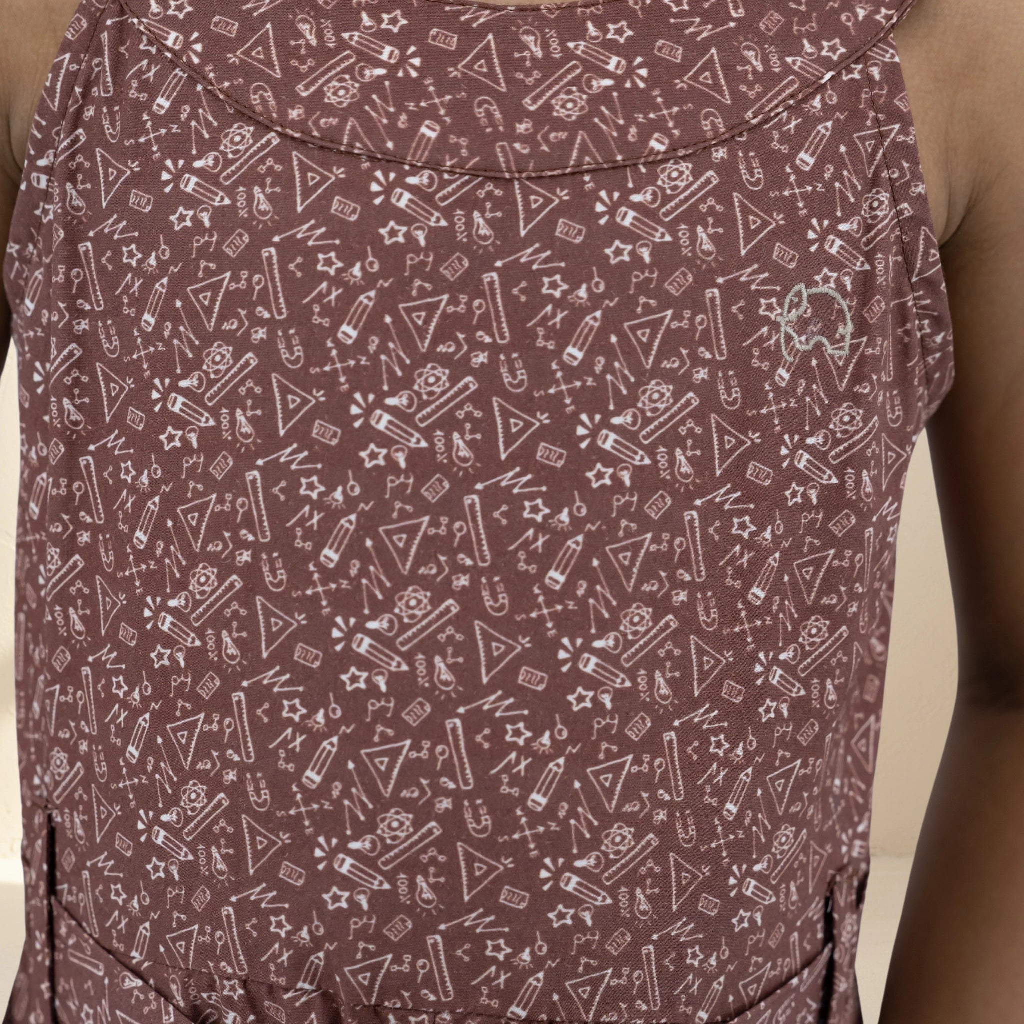 Cocoa Brown Cotton Jumpsuit for Girls | Karee Sustainable Kidswear Kids Karee