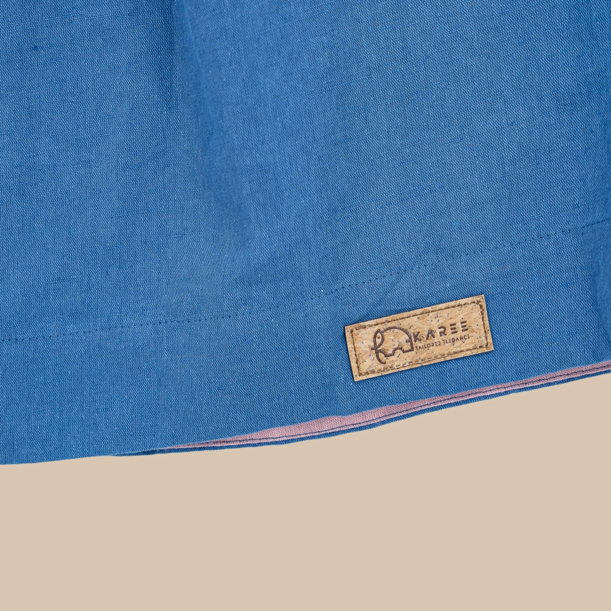 Parisian Blue Linen Dress for Girls | Karee Sustainable Kidswear Kids Karee
