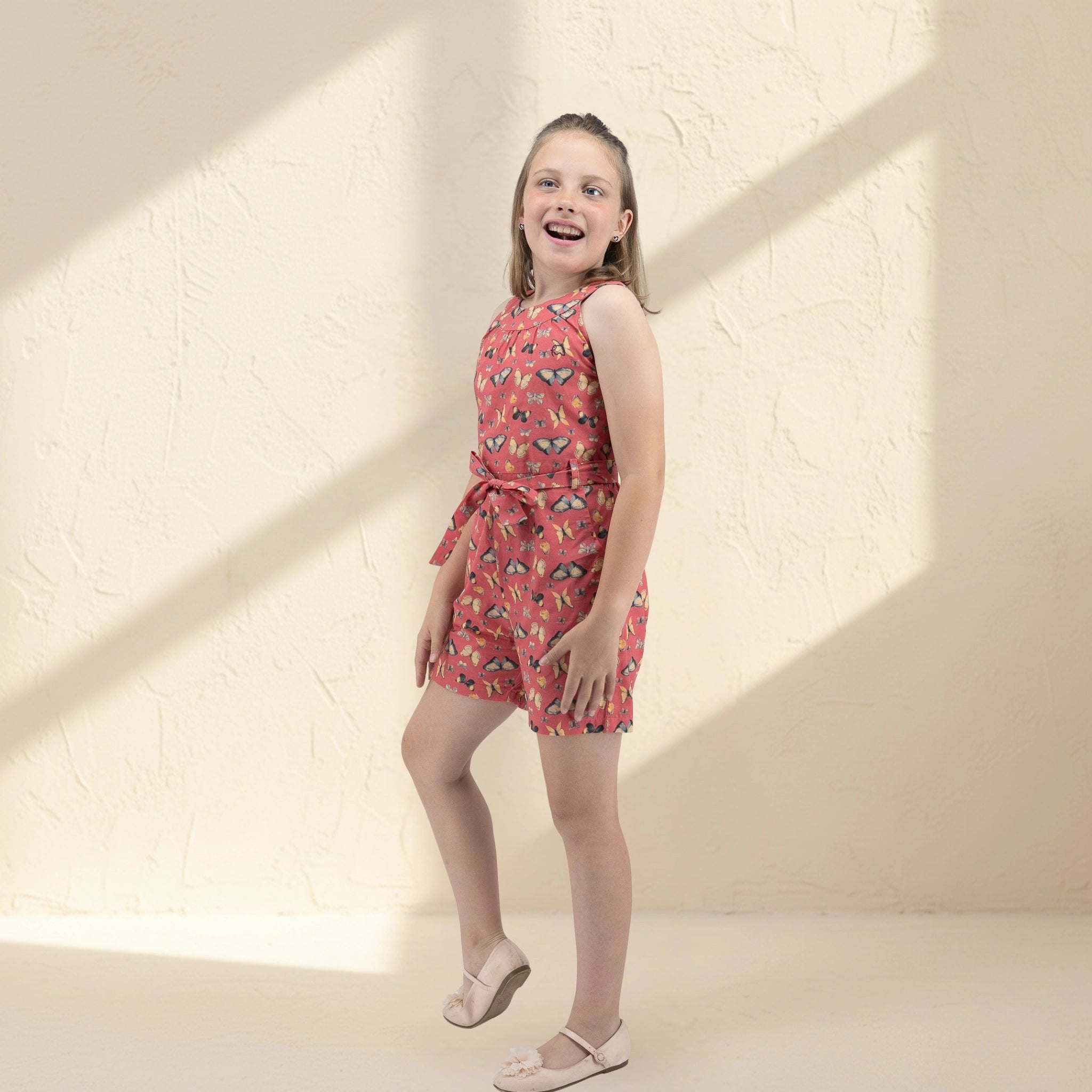 Ruby Trek Cotton Romper for Girls | Karee Sustainable Kidswear Kids Karee