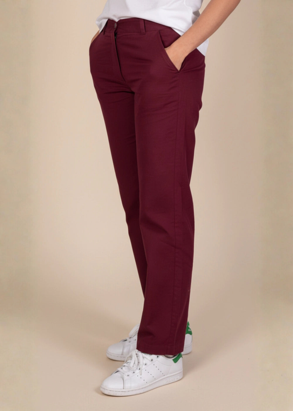 Black Rose Elegance Linen Trousers Women Karee