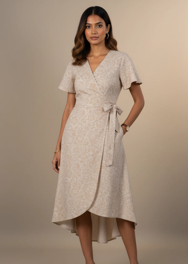 Chino Chic Wrap Dress