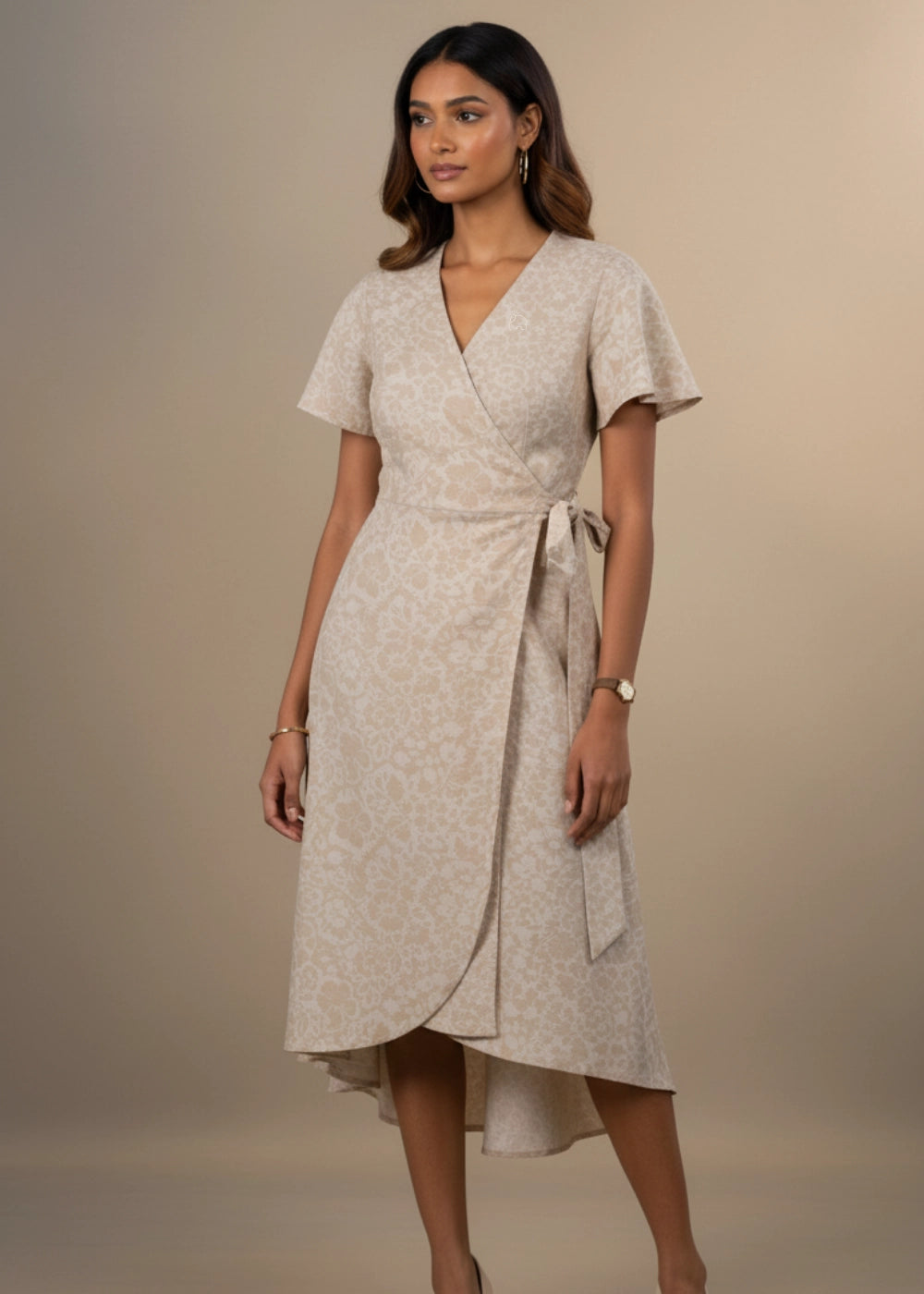 Chino Chic Wrap Dress