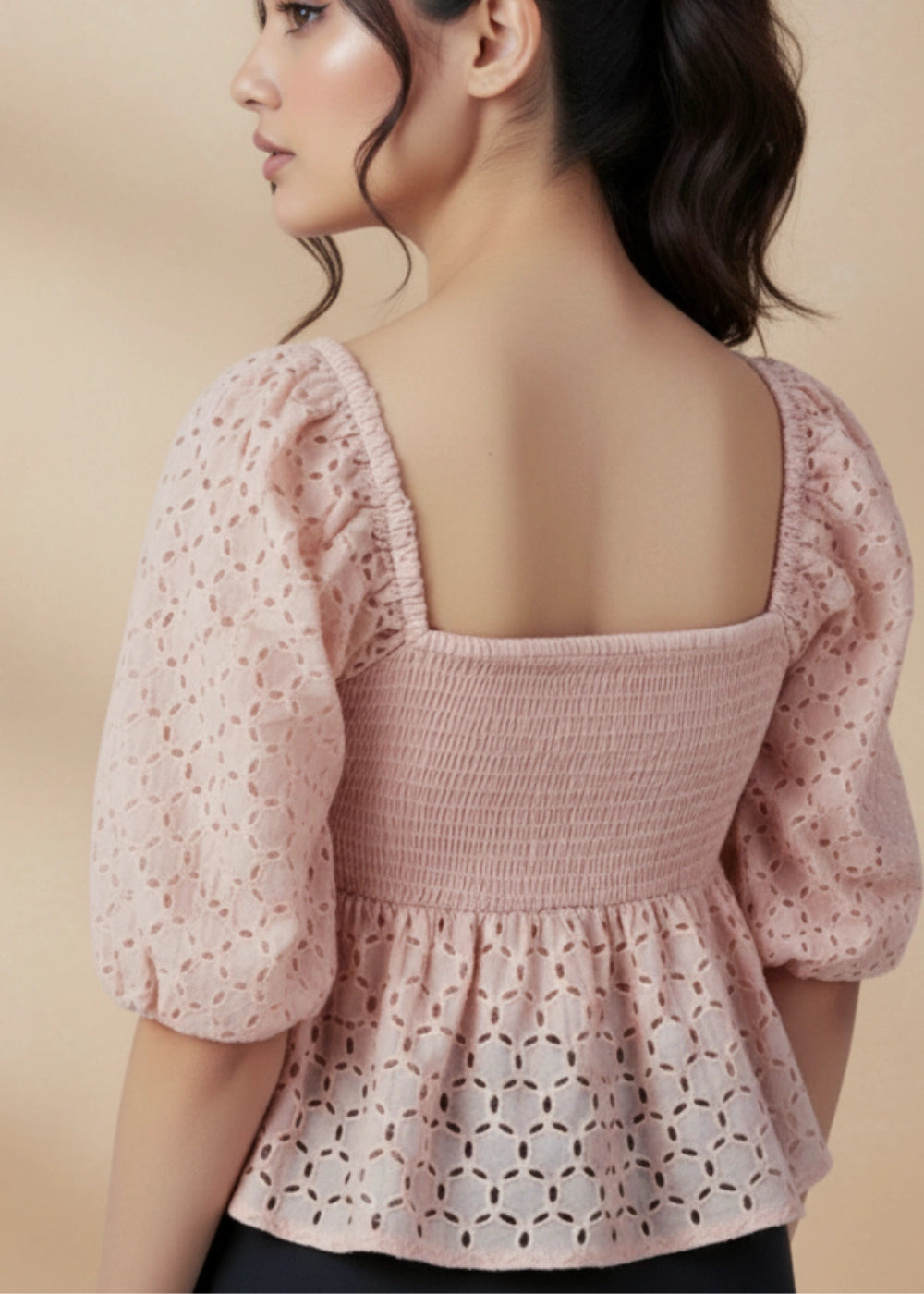 Peach Blossom Lace Dream Blouse