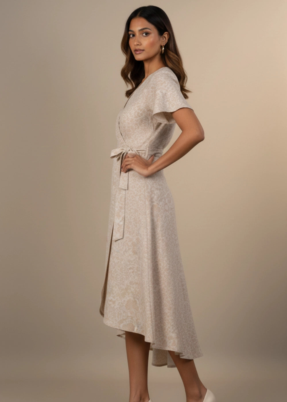 Chino Chic Wrap Dress Women Karee