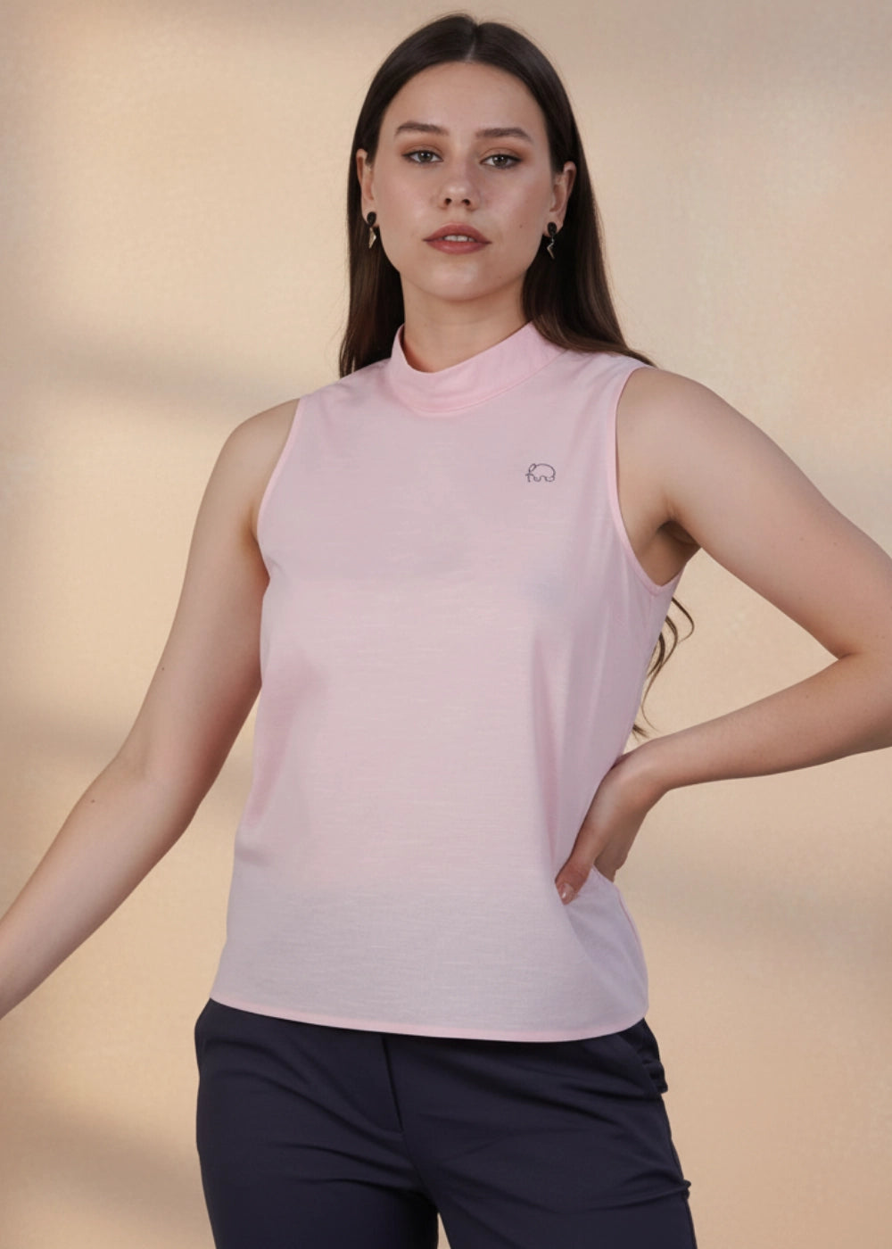Peach Blossom Breeze Sleeveless Top