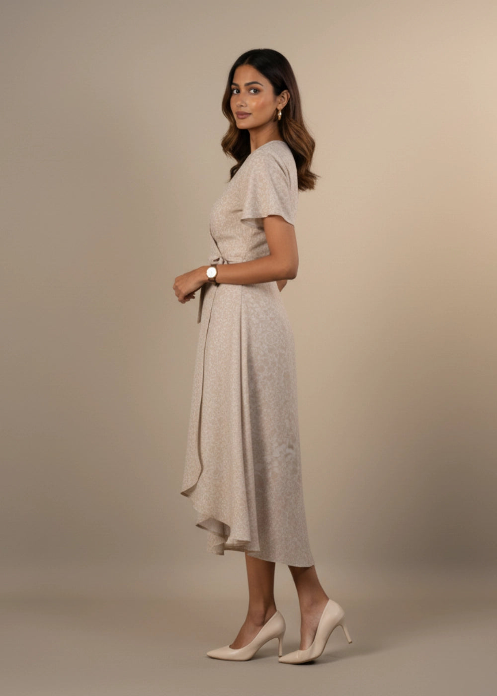 Chino Chic Wrap Dress Women Karee