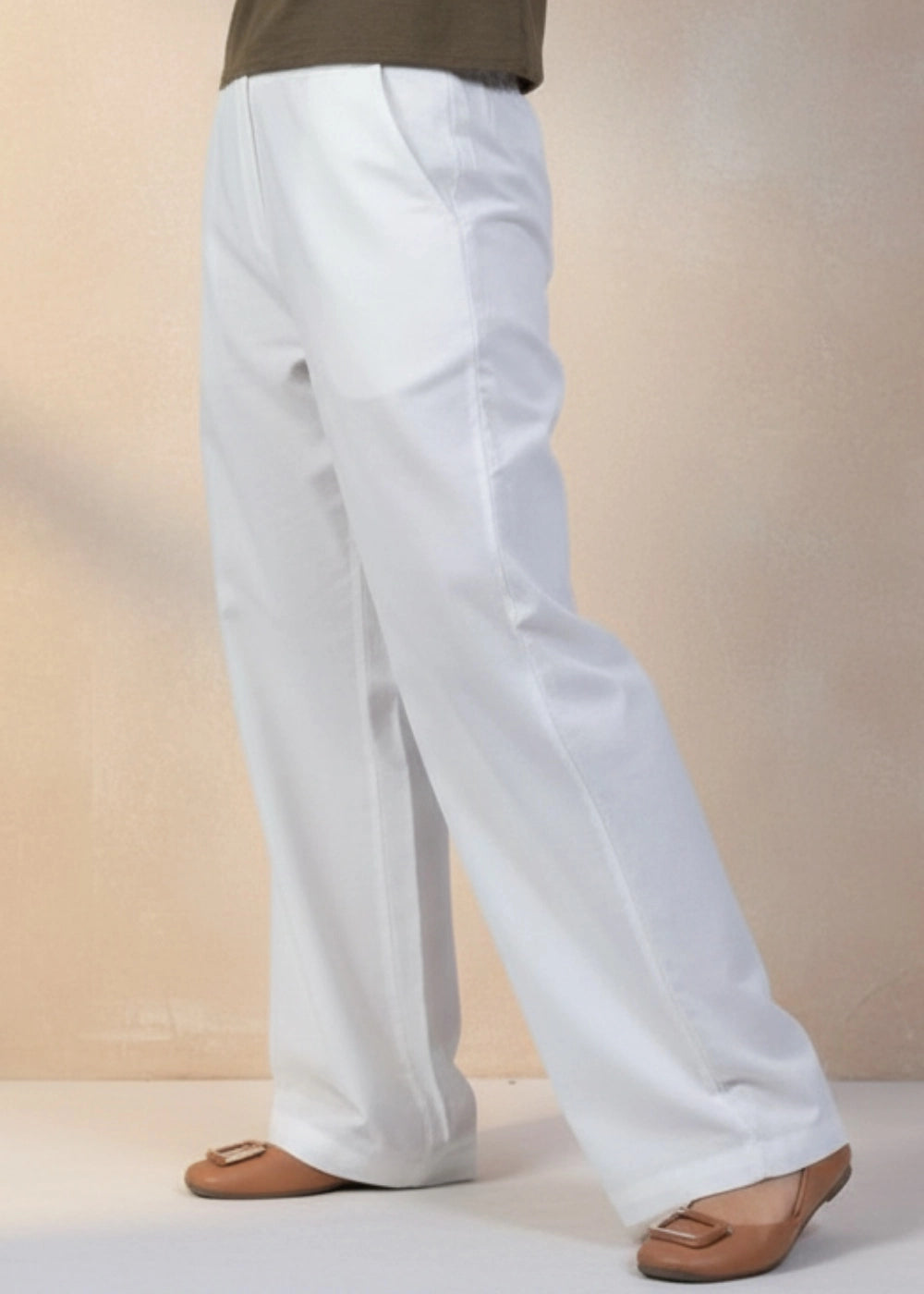 White Whisper Linen Trousers