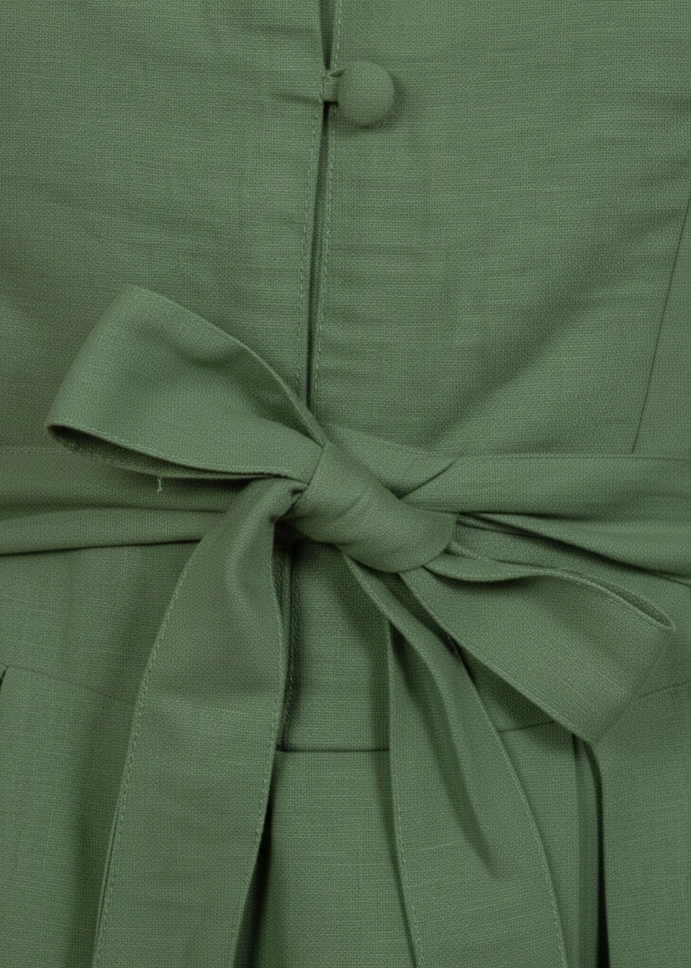 Vintage Midi Elegance Viscose-Linen Button-Up Dress | Karee